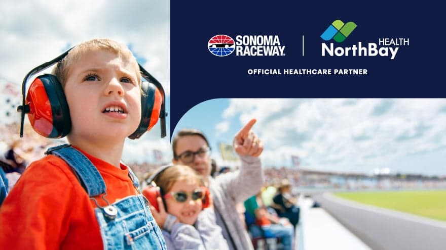 A child enjoys the Sonoma Raceway