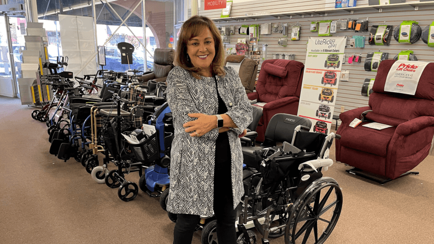Wendy Jackson is grateful she had such good care by her NorthBay medical teams and is back at work at Jackson Medical Supply.